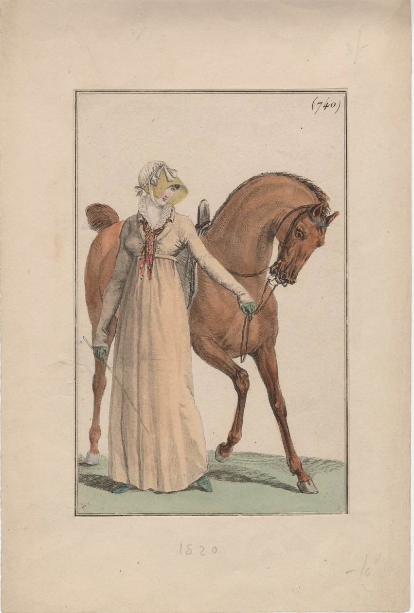 Ridedress, ca. 1806 av English School