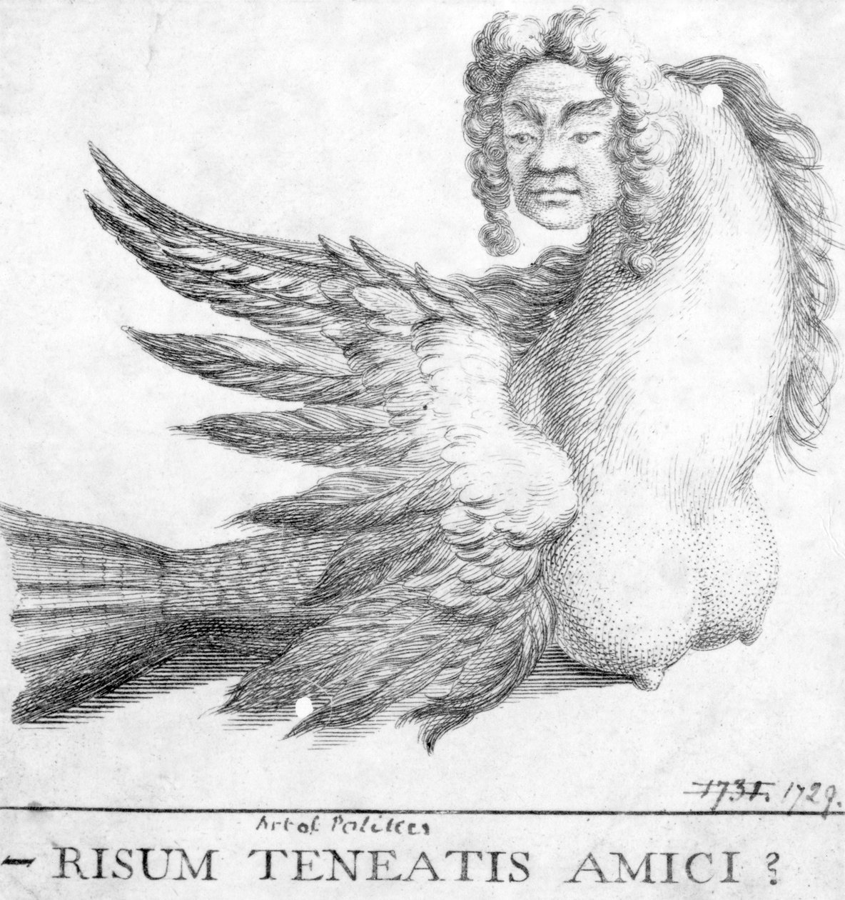 Fortsetter dere å le, venner? (Venner, kan du la være å le?), 1729 av English School