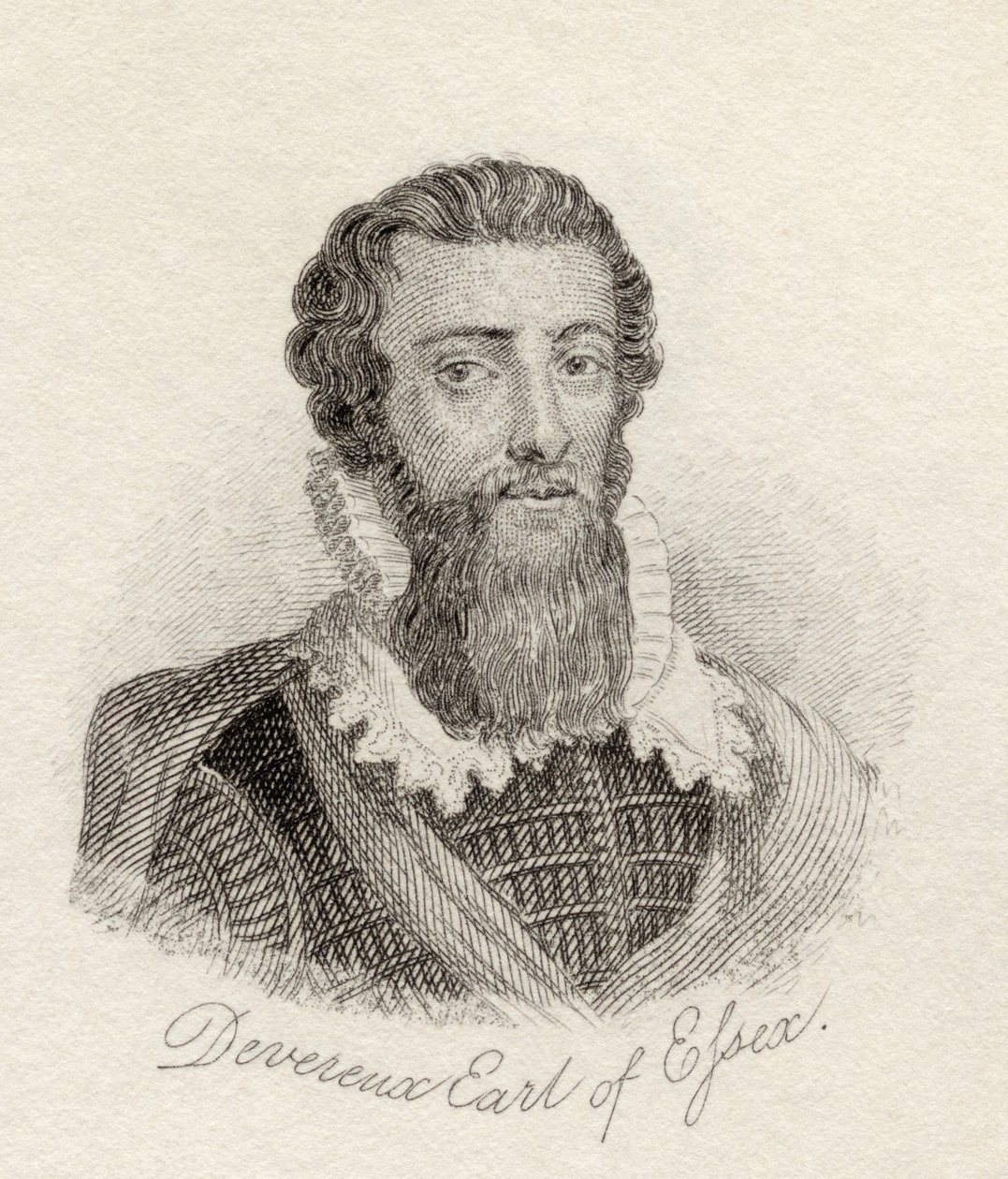 Robert Devereux, fra 'Crabb's Historical Dictionary', utgitt 1825 av English School