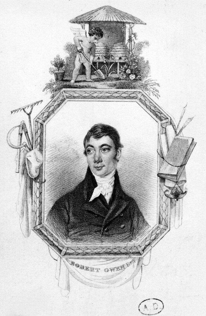 Robert Owen (1771–1858) av English School