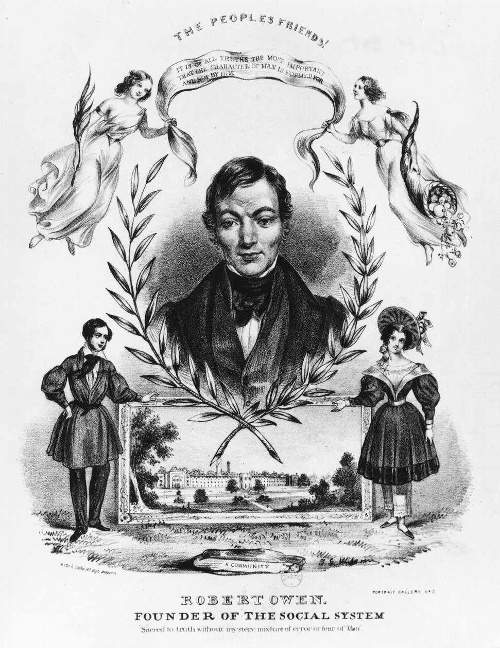 Robert Owen (1771–1858) av English School