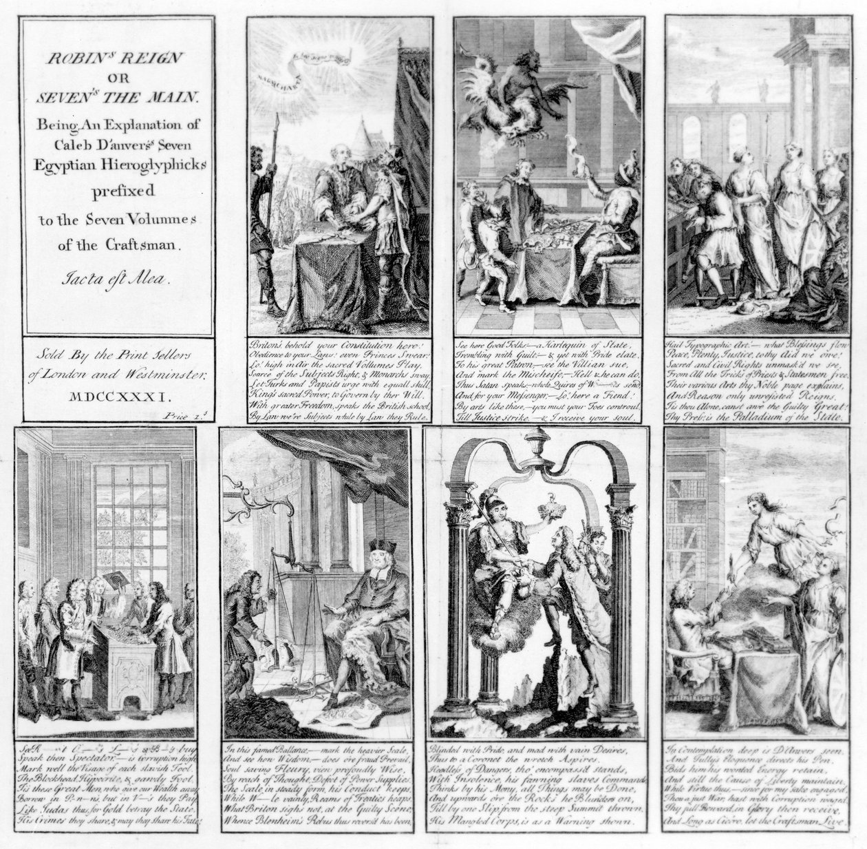Robins Reign, eller Sevens the Main, 1731 av English School