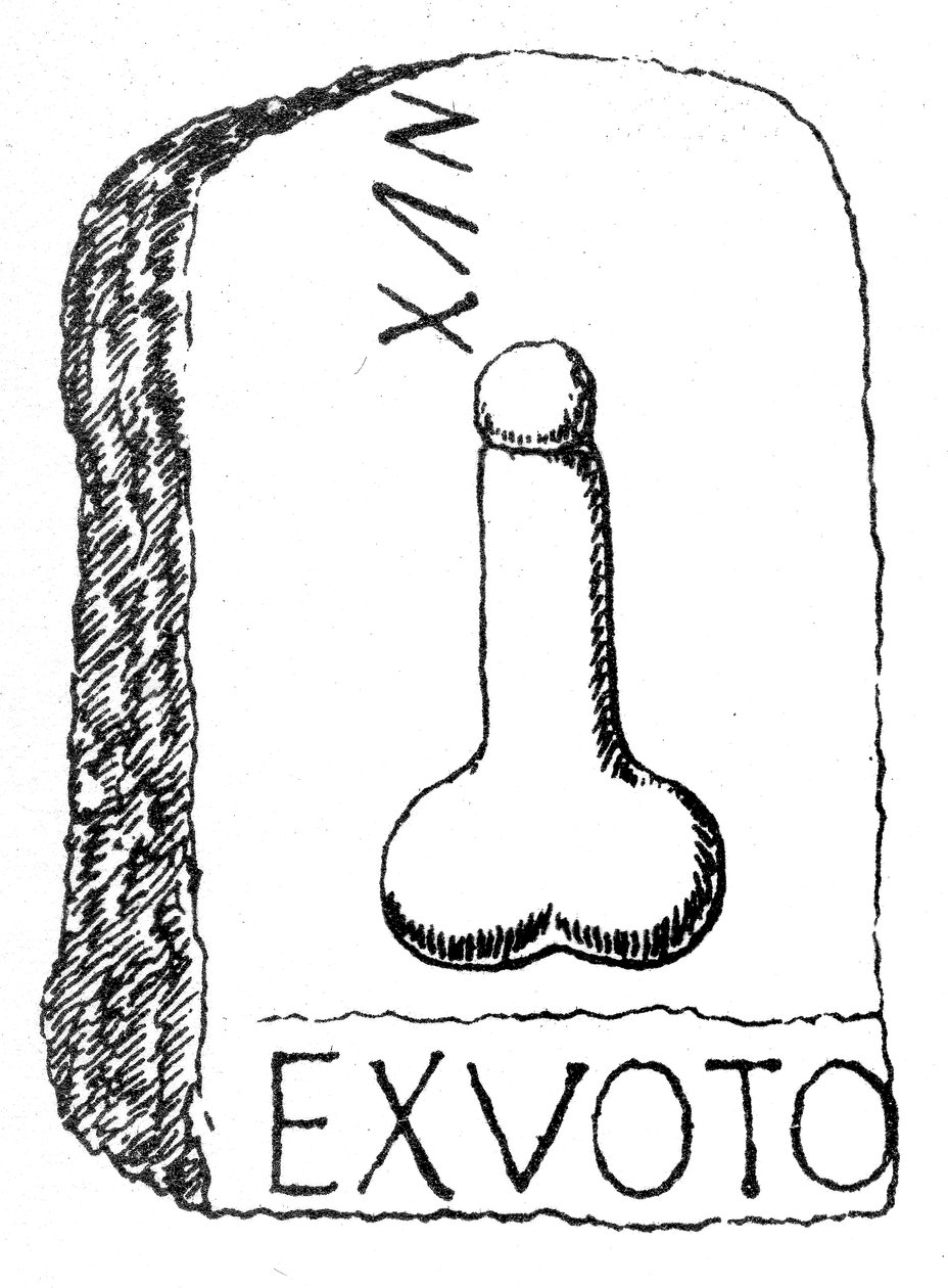 Roman Ex Voto-monument fra Westerwood-fortet i Skottland på Antonine-muren av English School