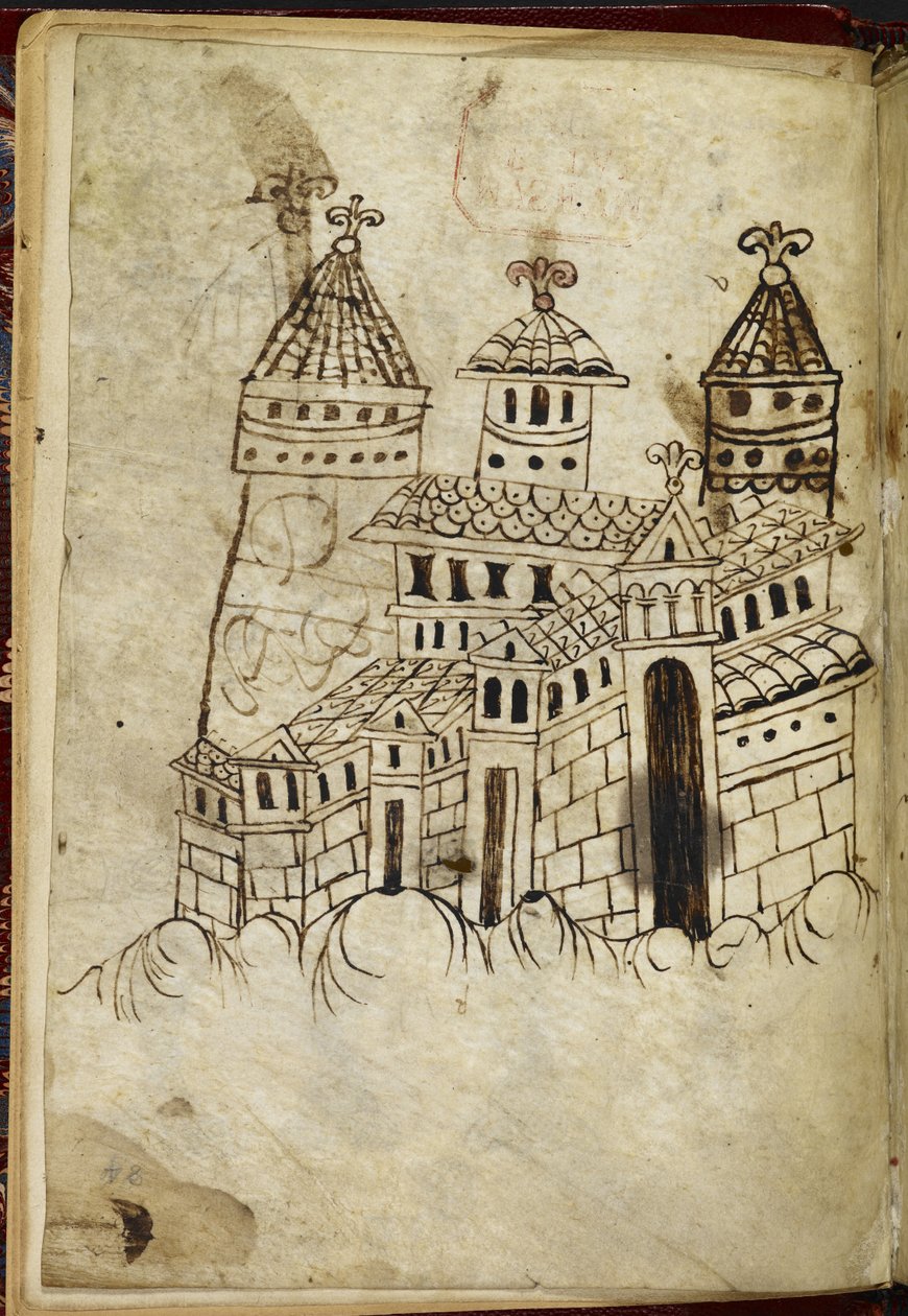 Royal 15 A. XVI Romanesque building with three towers (ink on vellum)   1352105   no       norwegian Successfully Translated  Original: Die Türkin ("Untreue") Translat: Die Türkin ("Untreue") 1347077 no norwegian Successfully Translated Original: Seascape  av English School