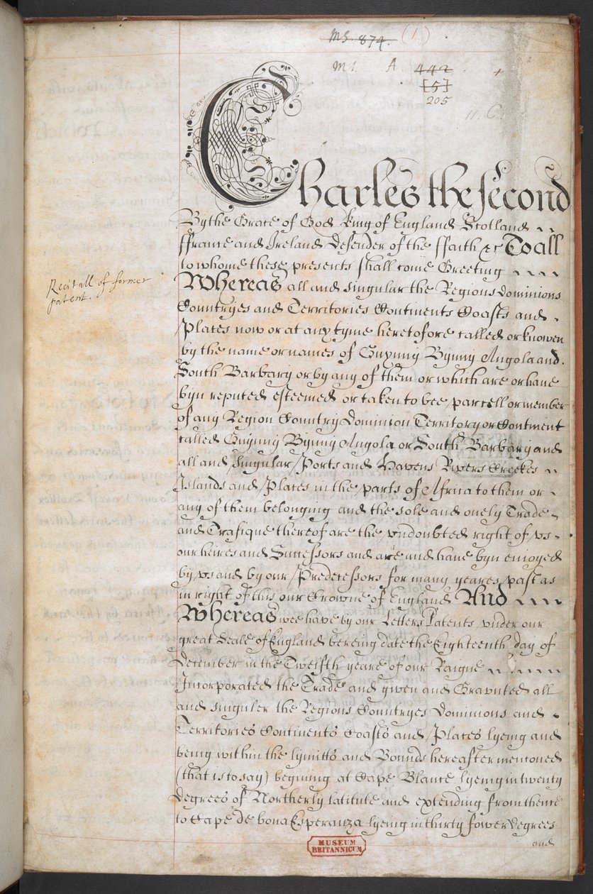 Royal Charter gitt til Royal English Merchant Adventurers Company som handler til Afrika av English School