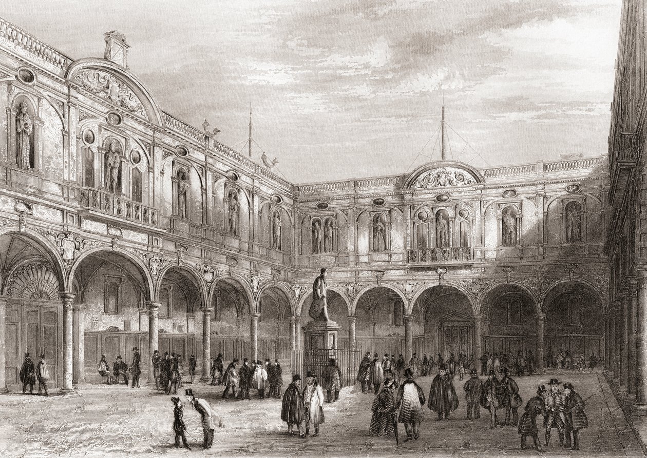 Royal Exchange, London, England av English School