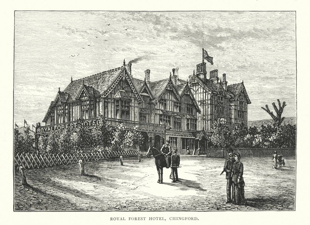 Royal Forest Hotel, Chingford (gravering) av English School