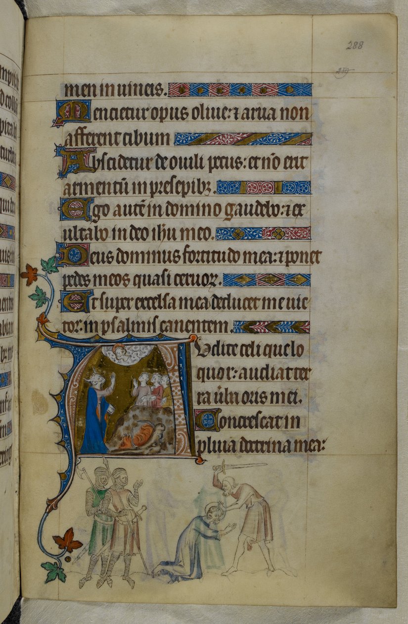 Royal MS 2 B VII f.288r, fra The Queen Mary Psalter, ca. 1310-20 (vellum) av English School