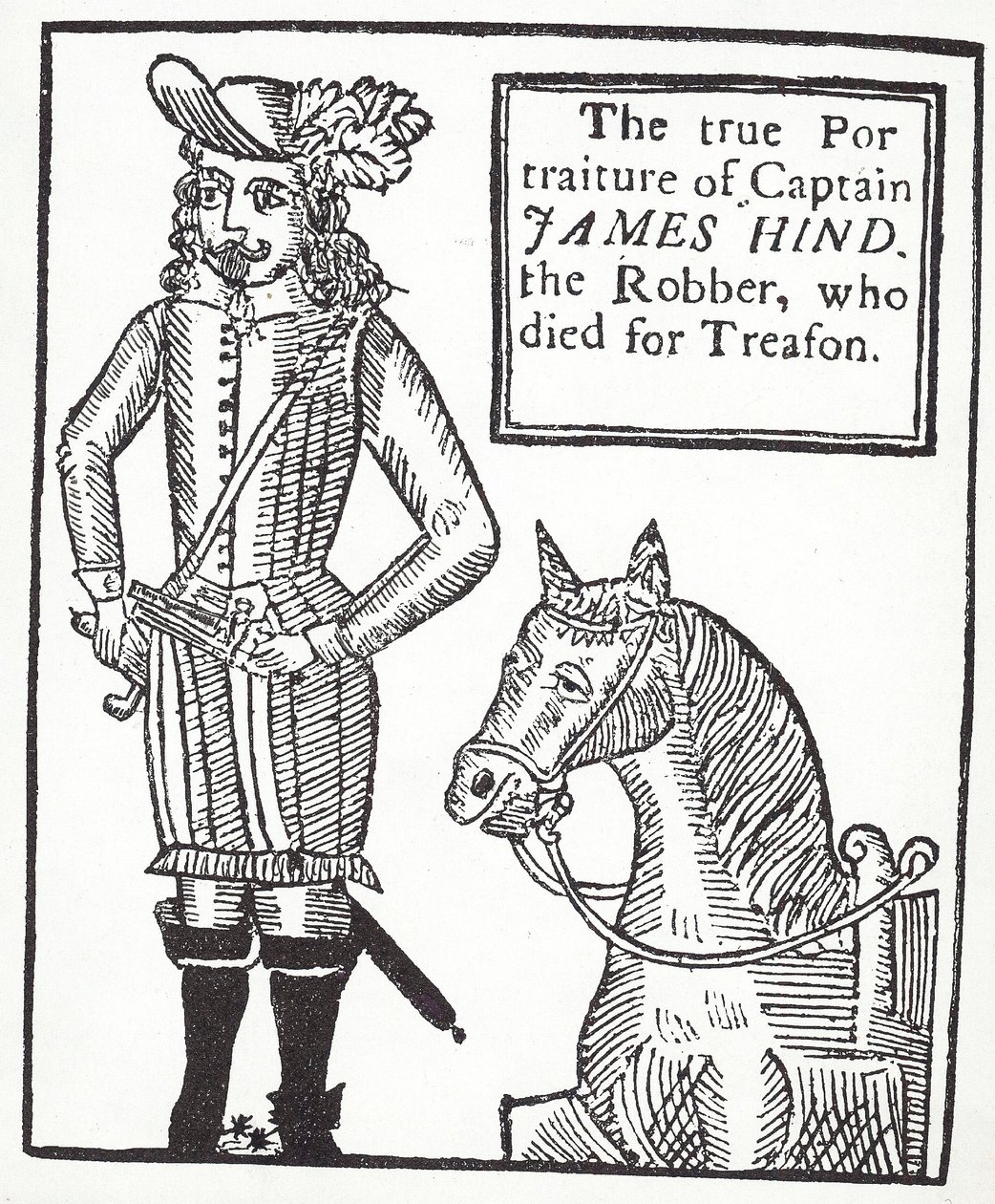 Royalist motorveimann James Hind (gravering) av English School