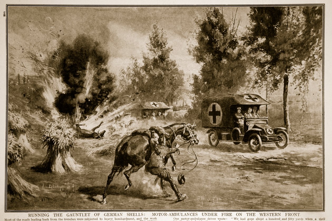 Running the Gauntlet of German Shells: Motorambulanser under ild på vestfronten, 1914-19 av English School