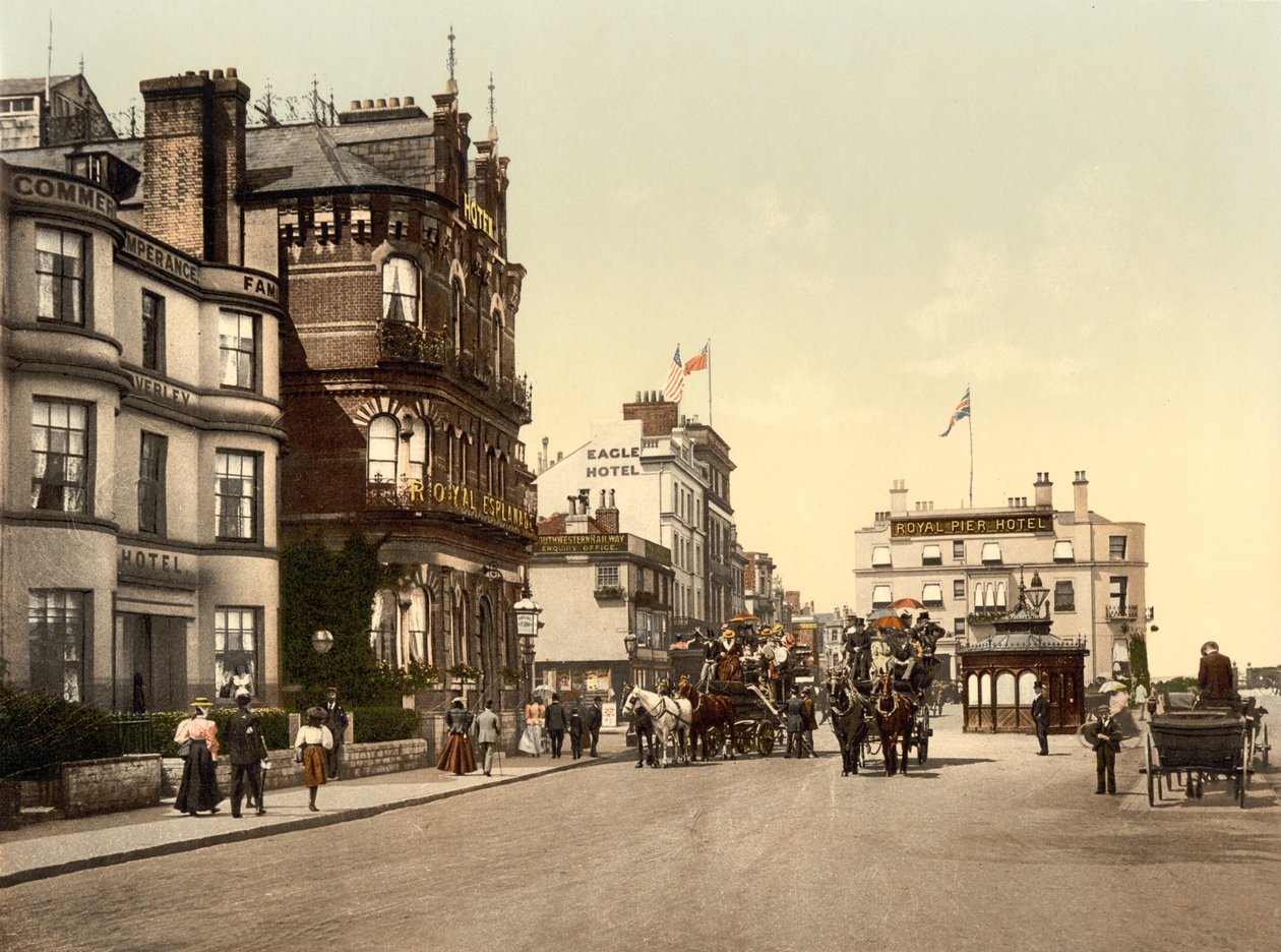 Ryde Hotels, Isle of Wight (håndfarget bilde) av English School