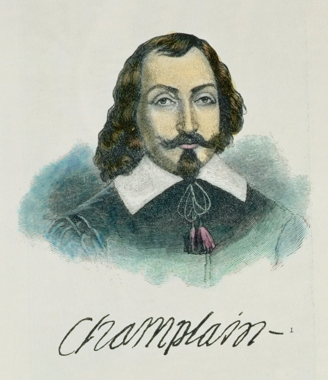 Samuel de Champlain (ca. 1567-1635) illustrasjon fra bind IV av 