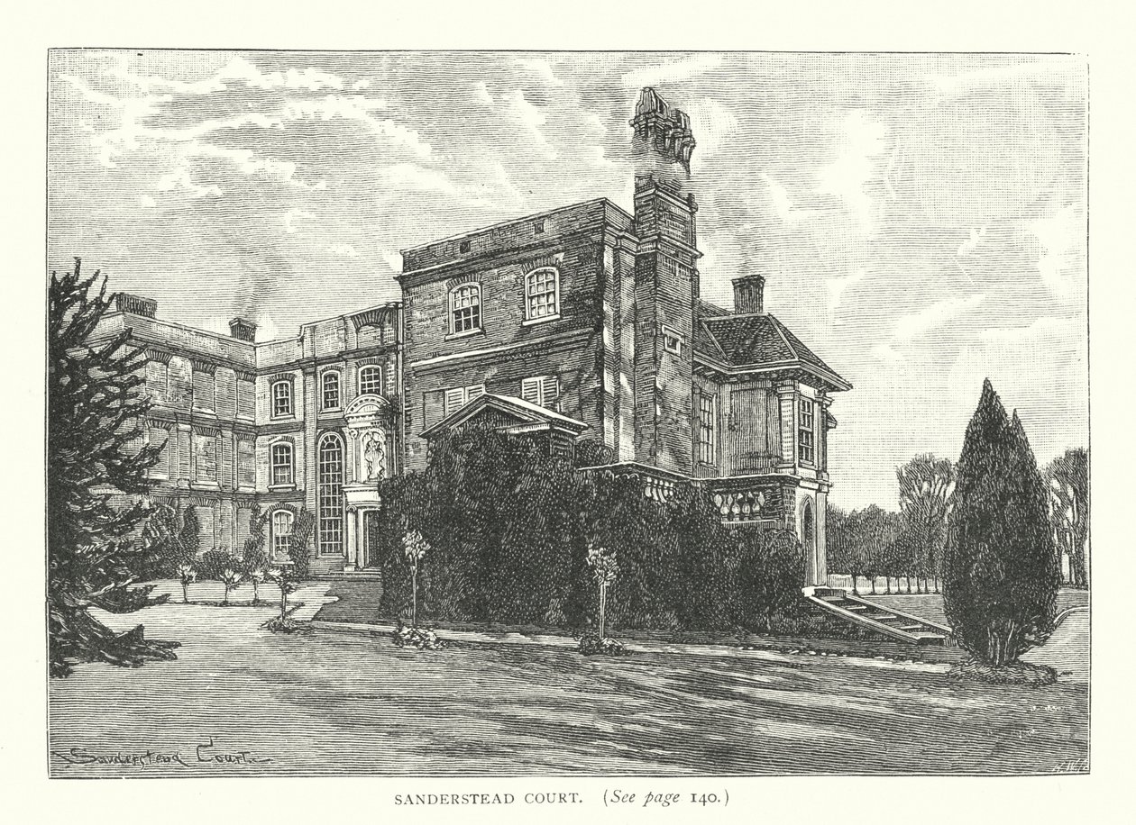 Sanderstead Court (gravering) av English School