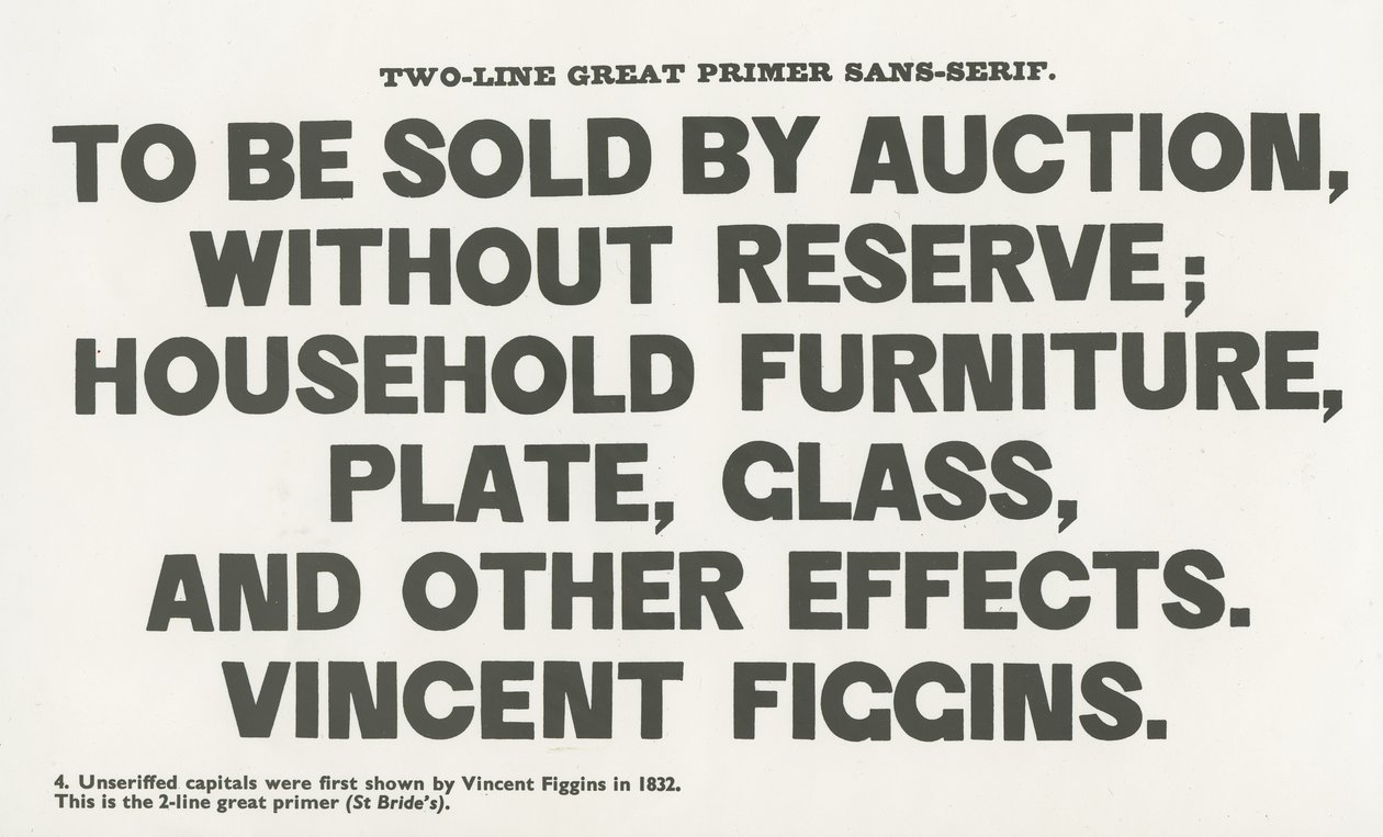 Sans serif plakat av English School