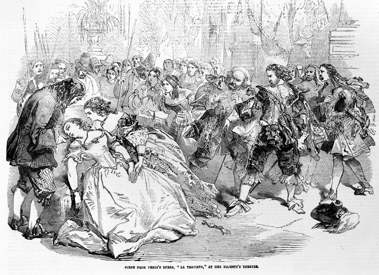 Scene fra Verdis Opera La Traviata ved Her Majesty