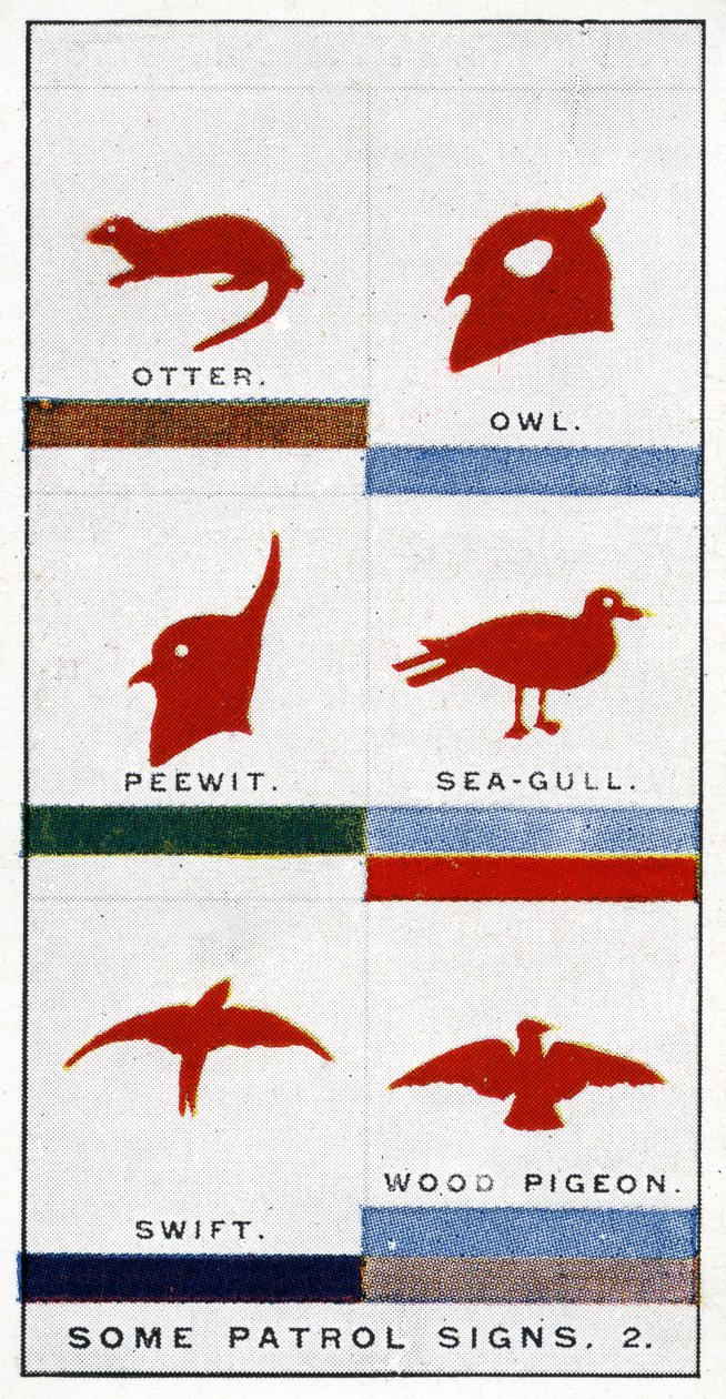 Speiderpatruljeskilt, 1929 av English School