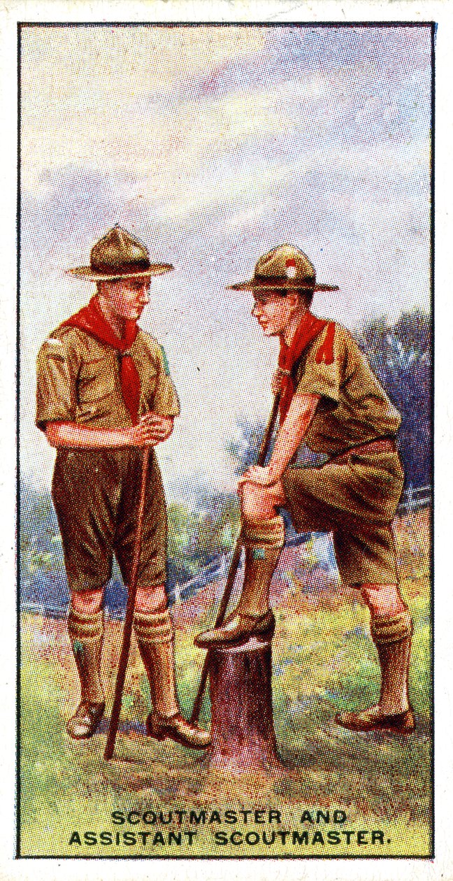 Speidermester og assisterende speidermester, 1929 av English School