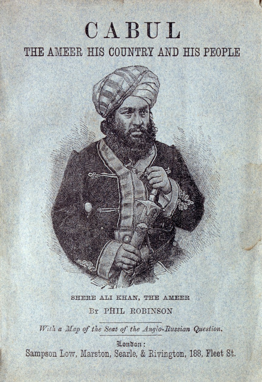 Shere Ali Khan, Ameer fra Afghanistan, 1878 av English School