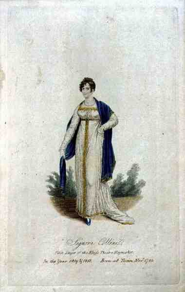 Signora Collini (f.1784), første sangerinne ved King