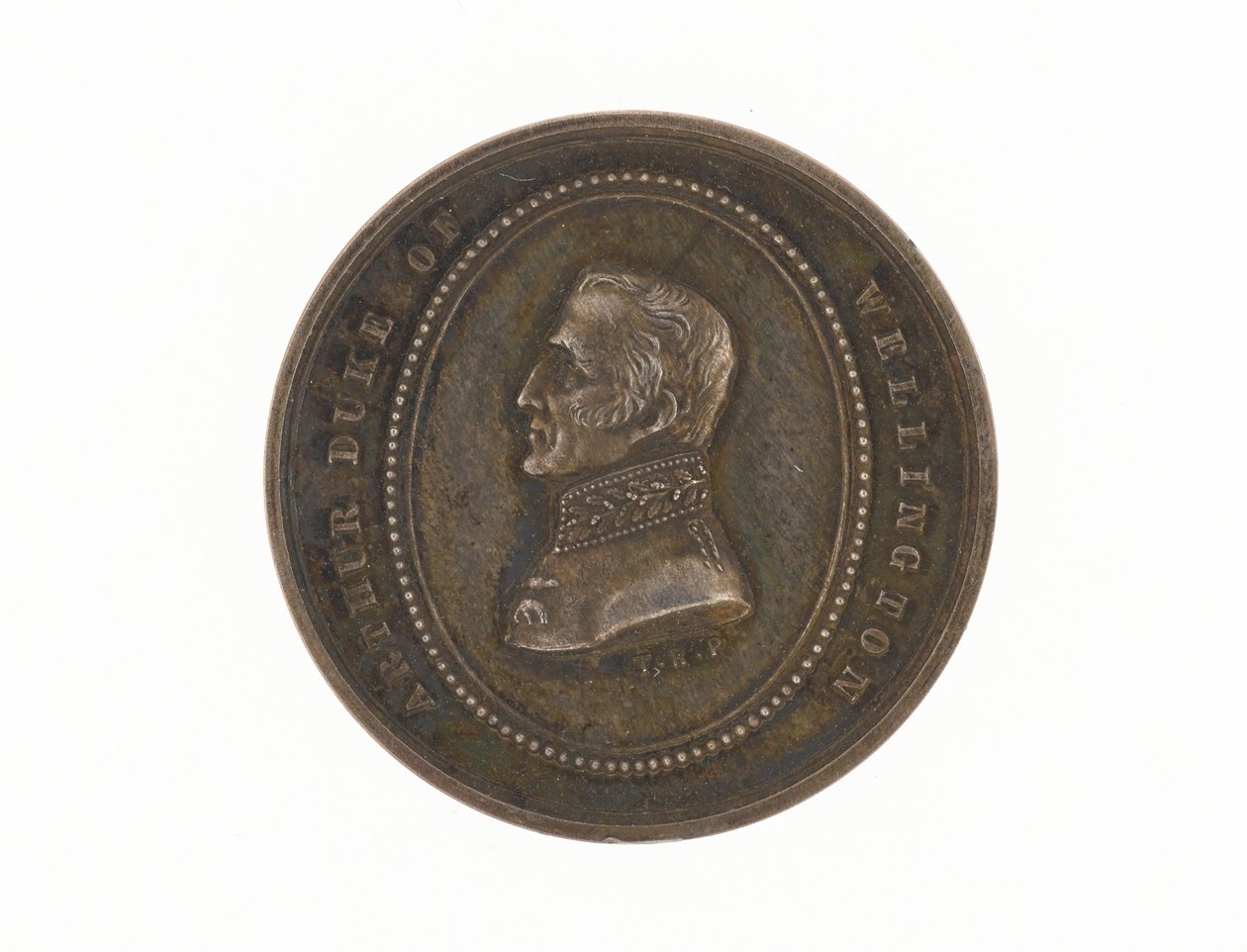 Sølvmedalje til minne om hertugen av Wellingtons død, 1852 av English School