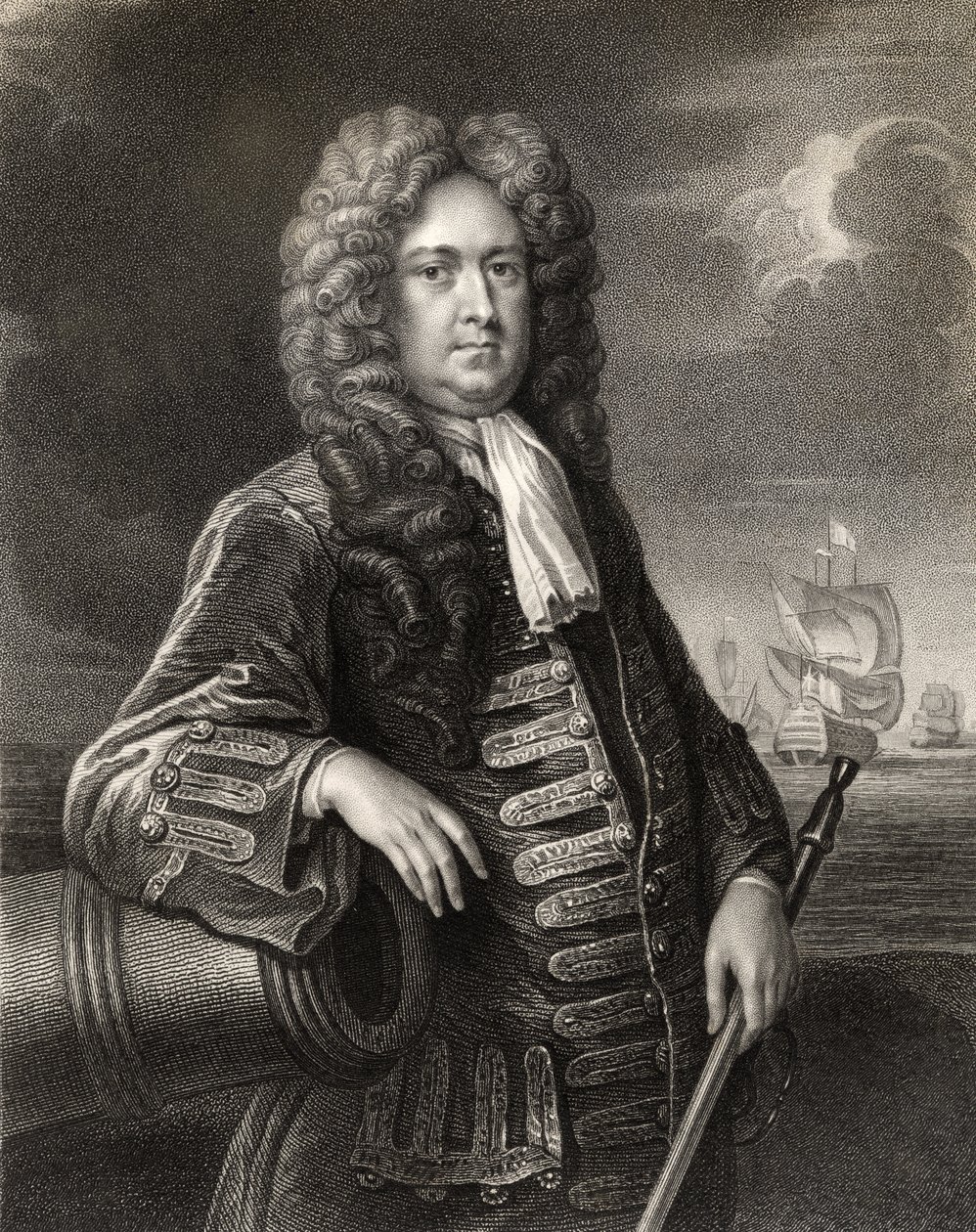 Sir George Rooke, gravert av W. Holl, fra 
