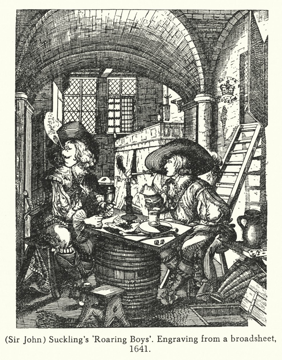 Sir John, Sucklings «Brølende gutter» (gravering) av English School