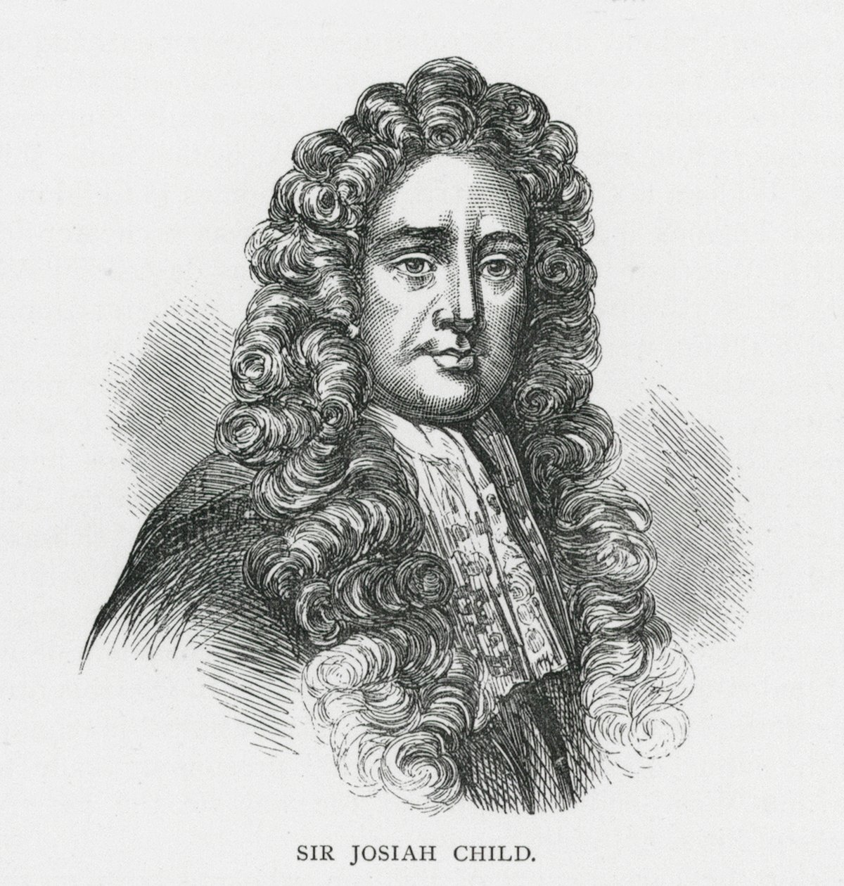 Sir Josiah Child (gravering) av English School