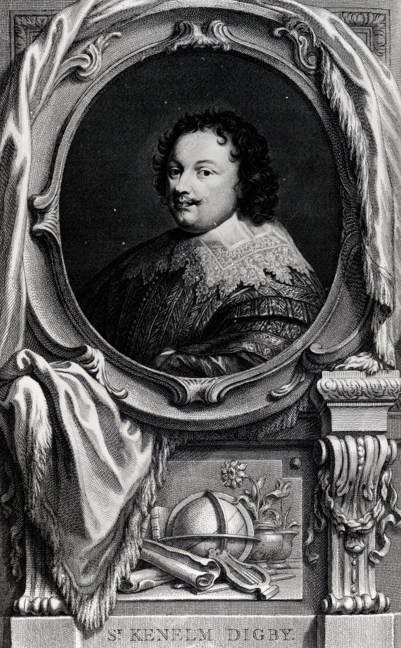 Sir Kenelm Digby (1603-1665) av English School