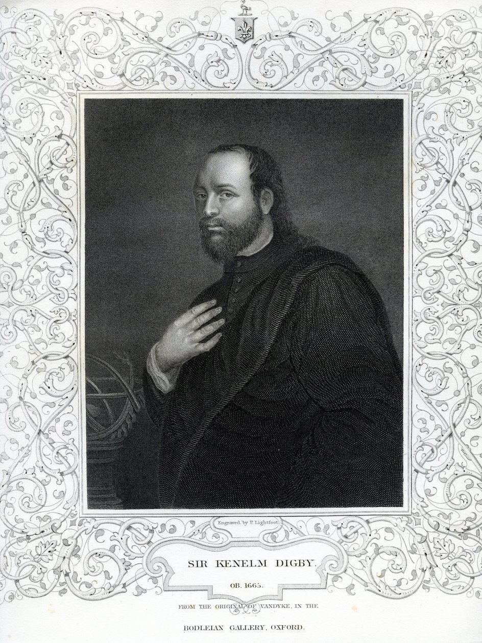 Sir Kenelm Digby (1603-1665) av English School