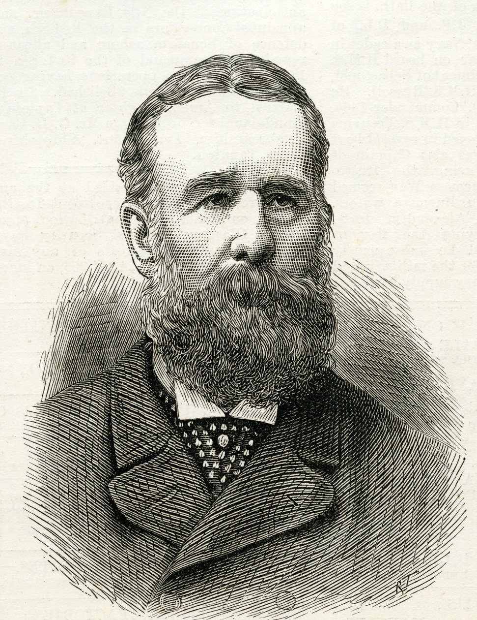 Sir Oswald Walters Brierly (1817-94) fra Illustrated London News av English School