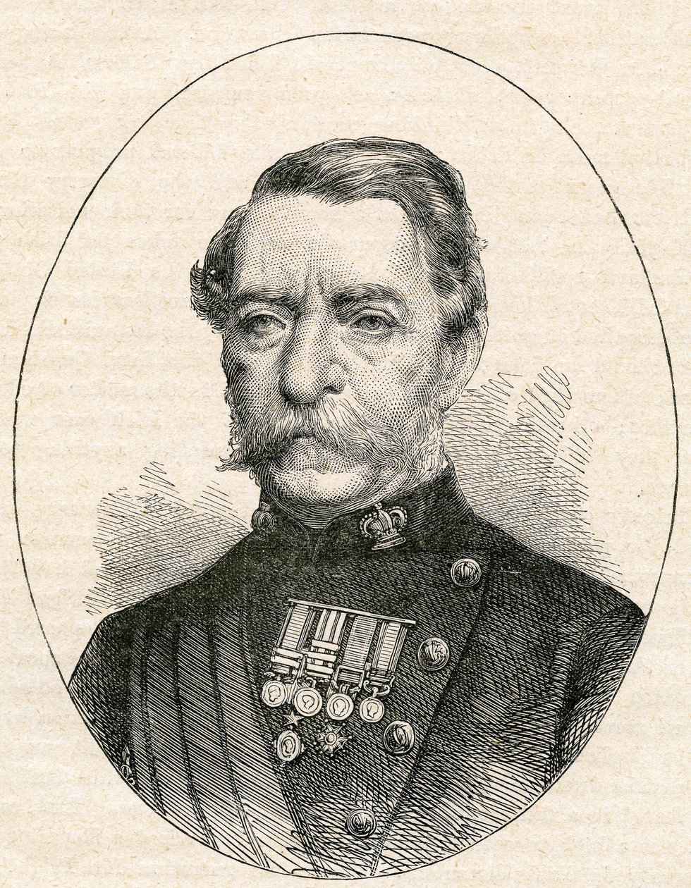 Sir Robert Napier, 1868 av English School