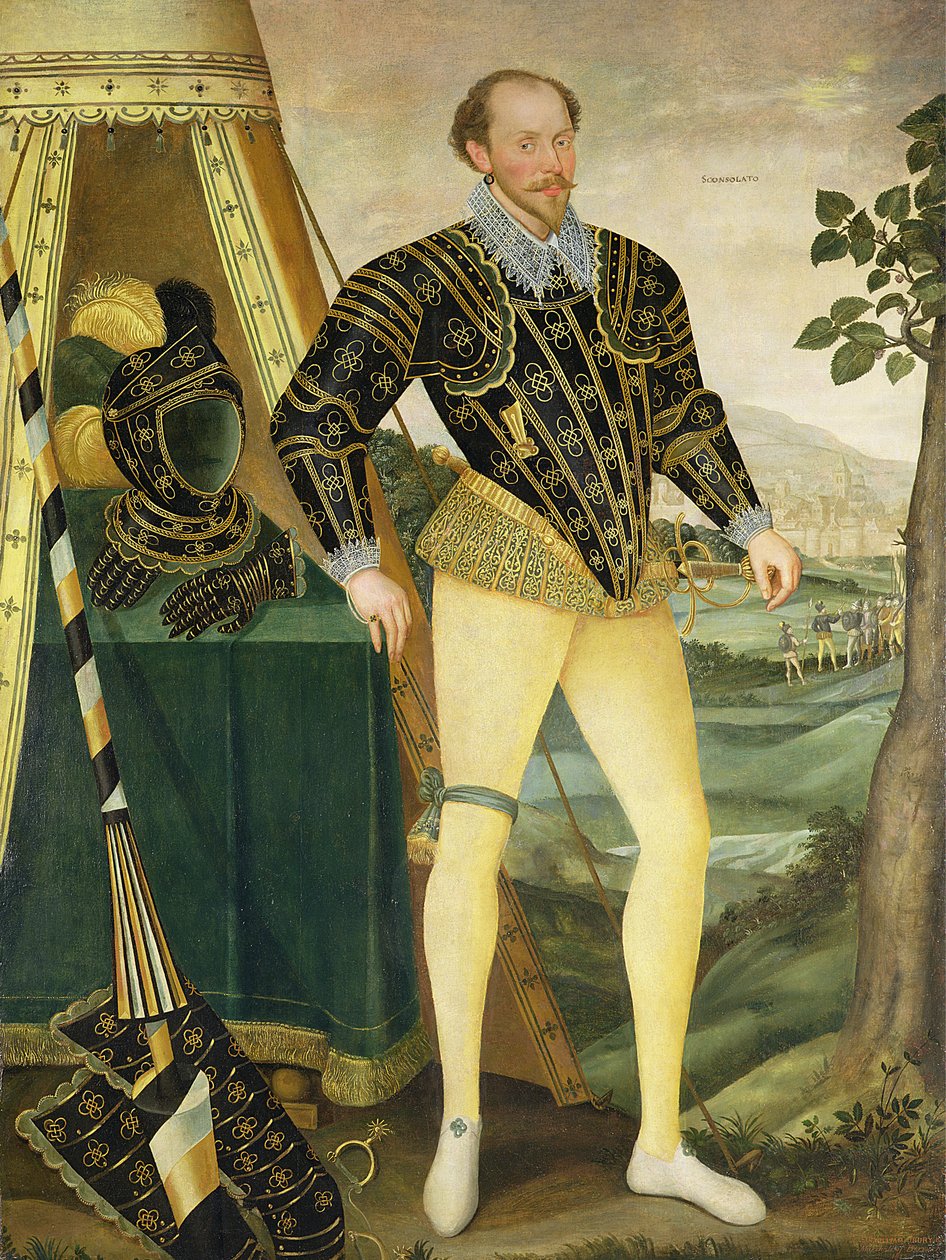 Sir William Drury, fra Hawstead, Suffolk (1527-79), 1587 av English School