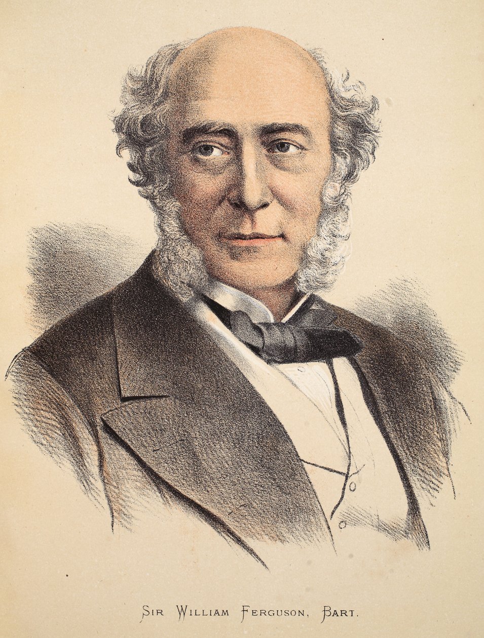 Sir William Ferguson, Bart, illustrasjon fra The Pictorial Edition of the Life and Discoveries of David Livingstone av J. Ewing Richie, pub. av A. Fullarton & Co., 1876 av English School