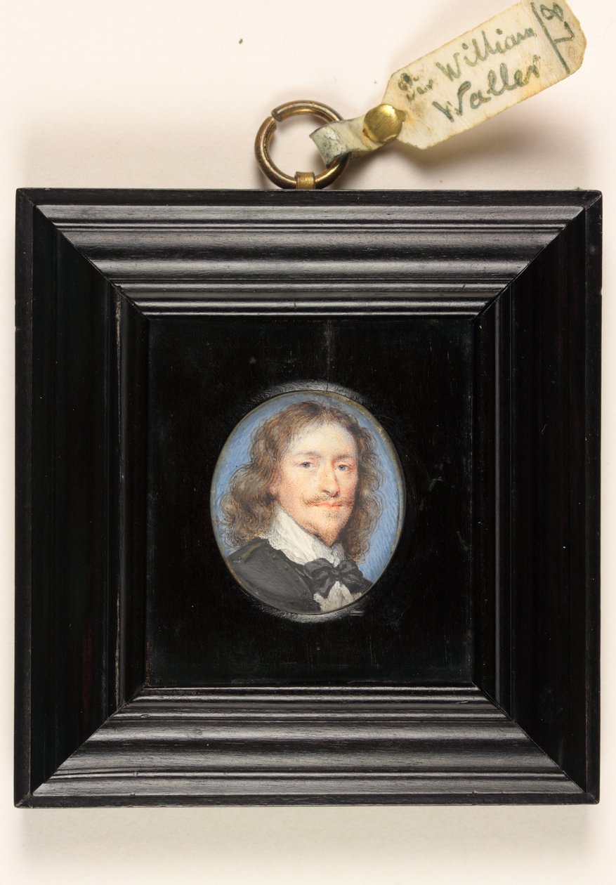 Sir William Waller (akvarell på vellum) av English School