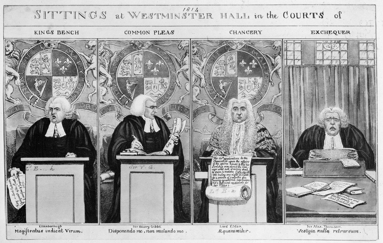 Sittings at Westminster Hall courts av English School