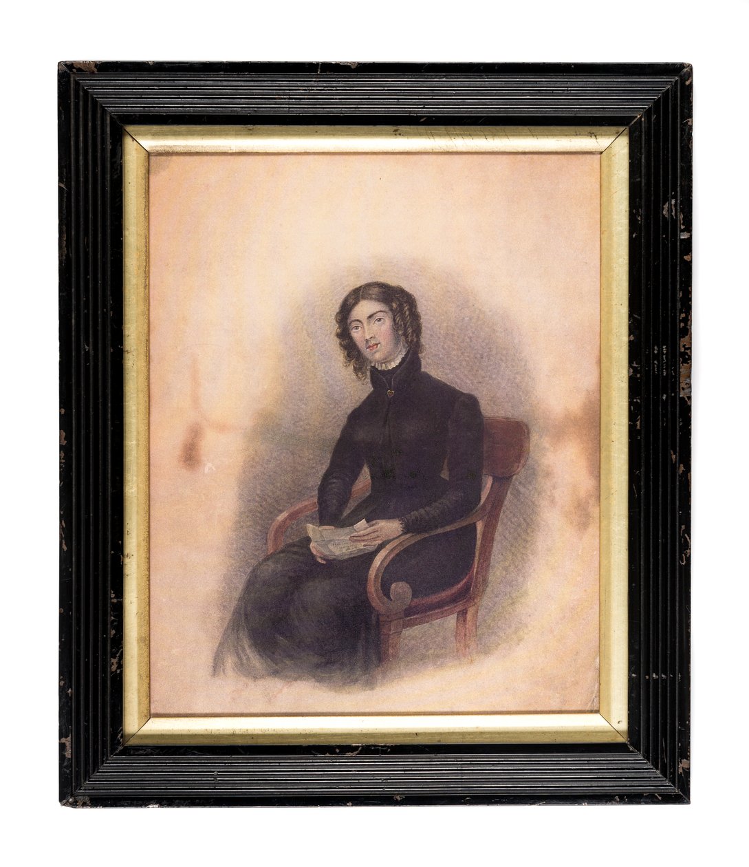 Skisse av Anne Lister fra Shibden Hall (akvarell på papir) av English School