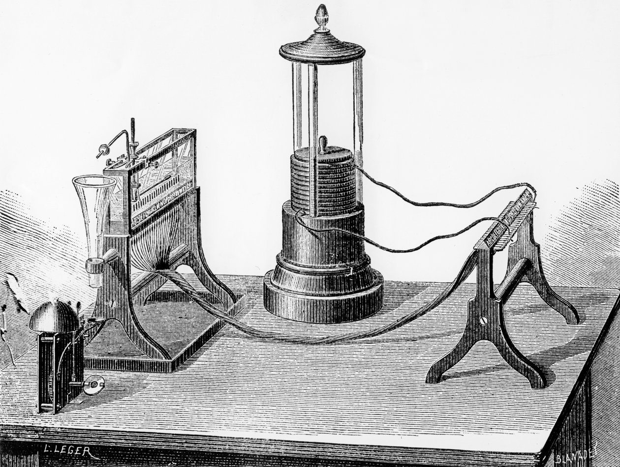 Soemmerings Perfected Telegraph, 1883 av English School