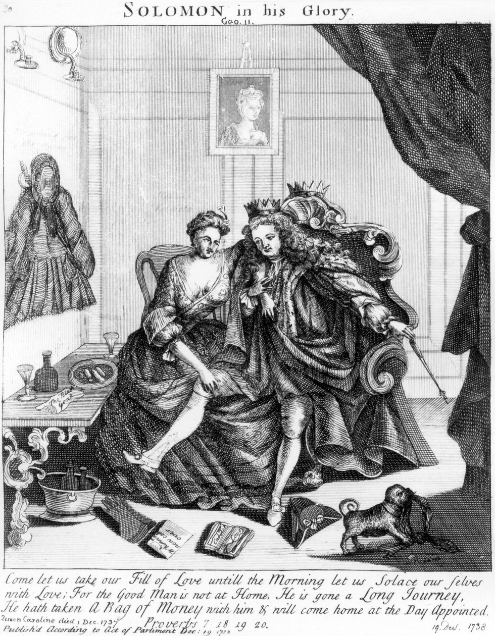 Salomo i sin herlighet, rundt 1738 av English School