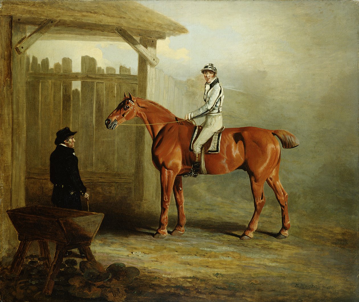 Soothsayer, Vinner av St. Leger 1811 (olje på lerret) av English School