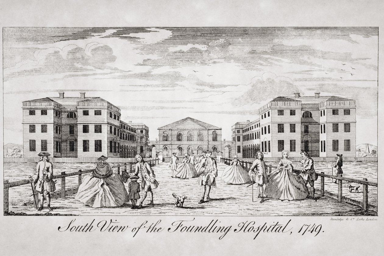 Sørvisning av Foundling Hospital, London, 1749 av English School