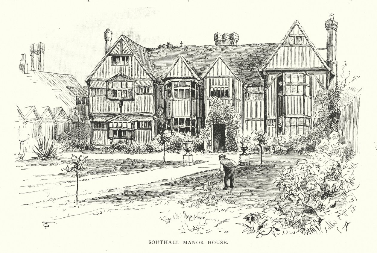 Southall herregård (gravering) av English School