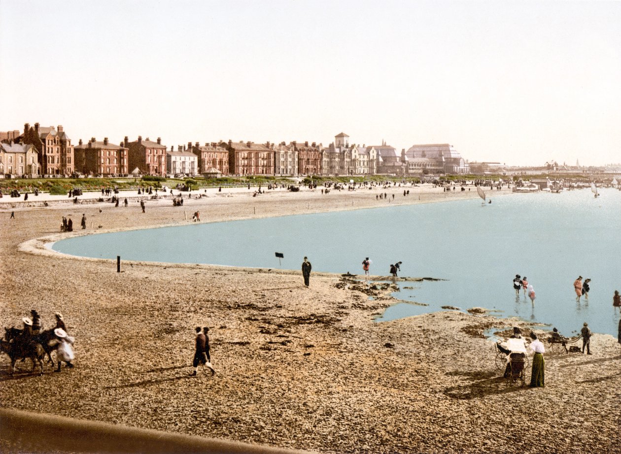 Southport fra brygge (håndfarget bilde) av English School