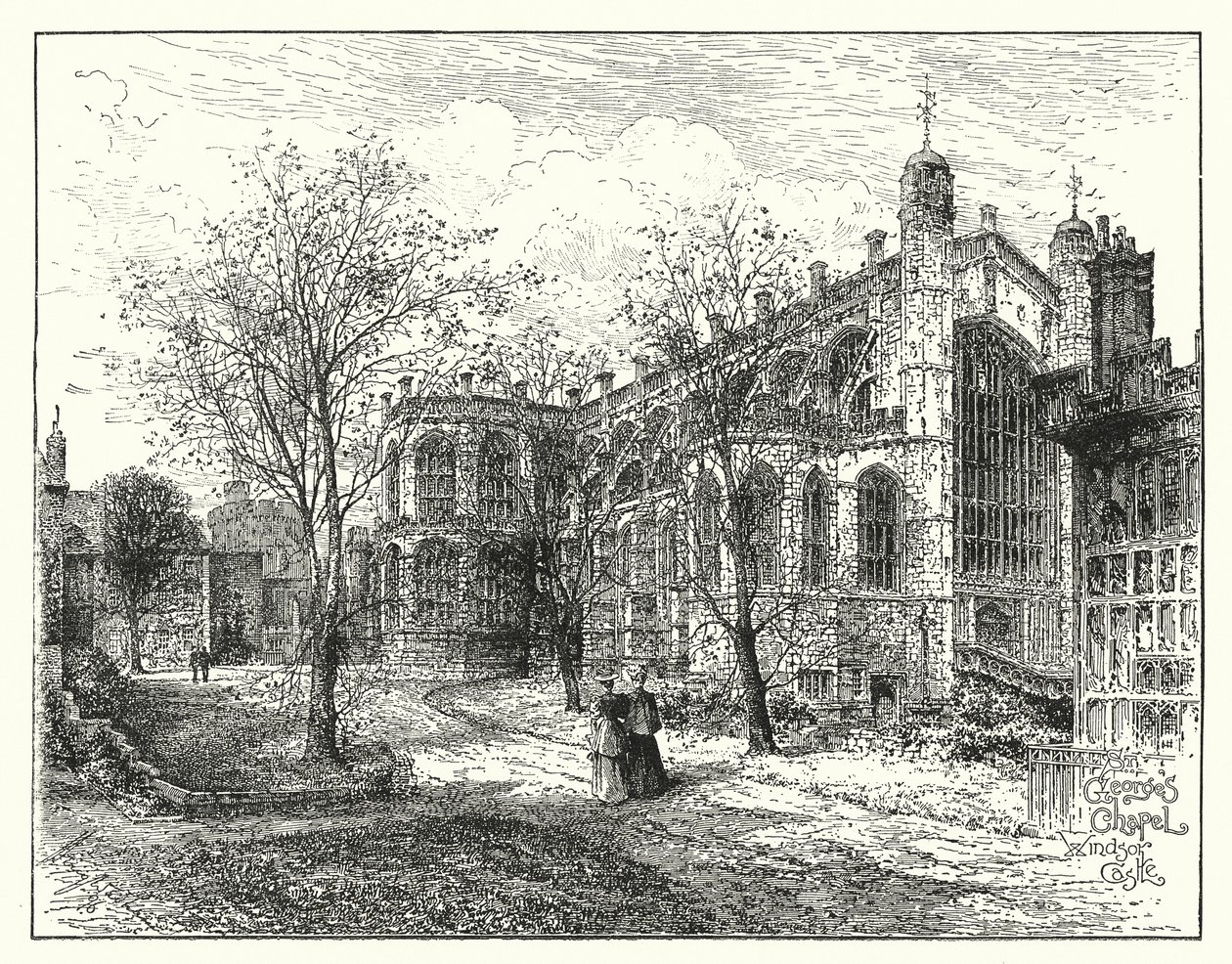 St. George#39;s Chapel, Windsor (gravering) av English School