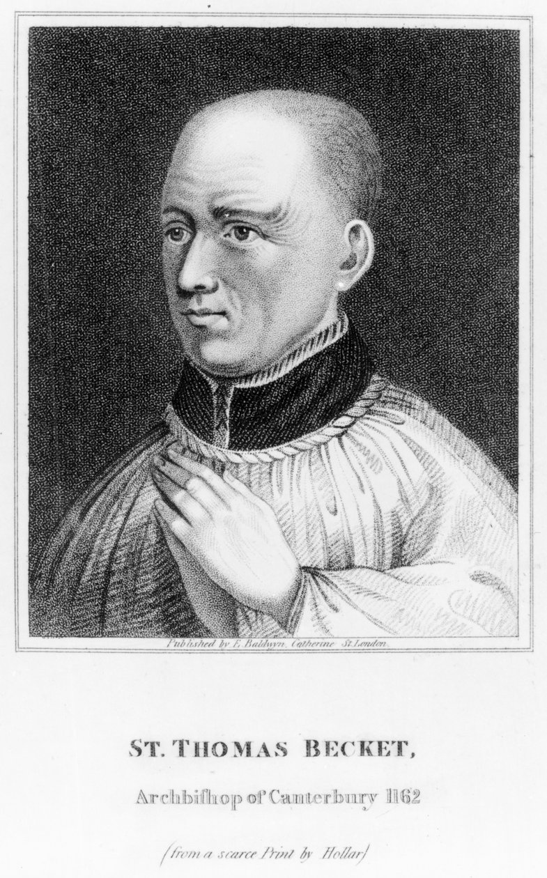 St. Thomas Becket, etter et trykk av Hollar av English School