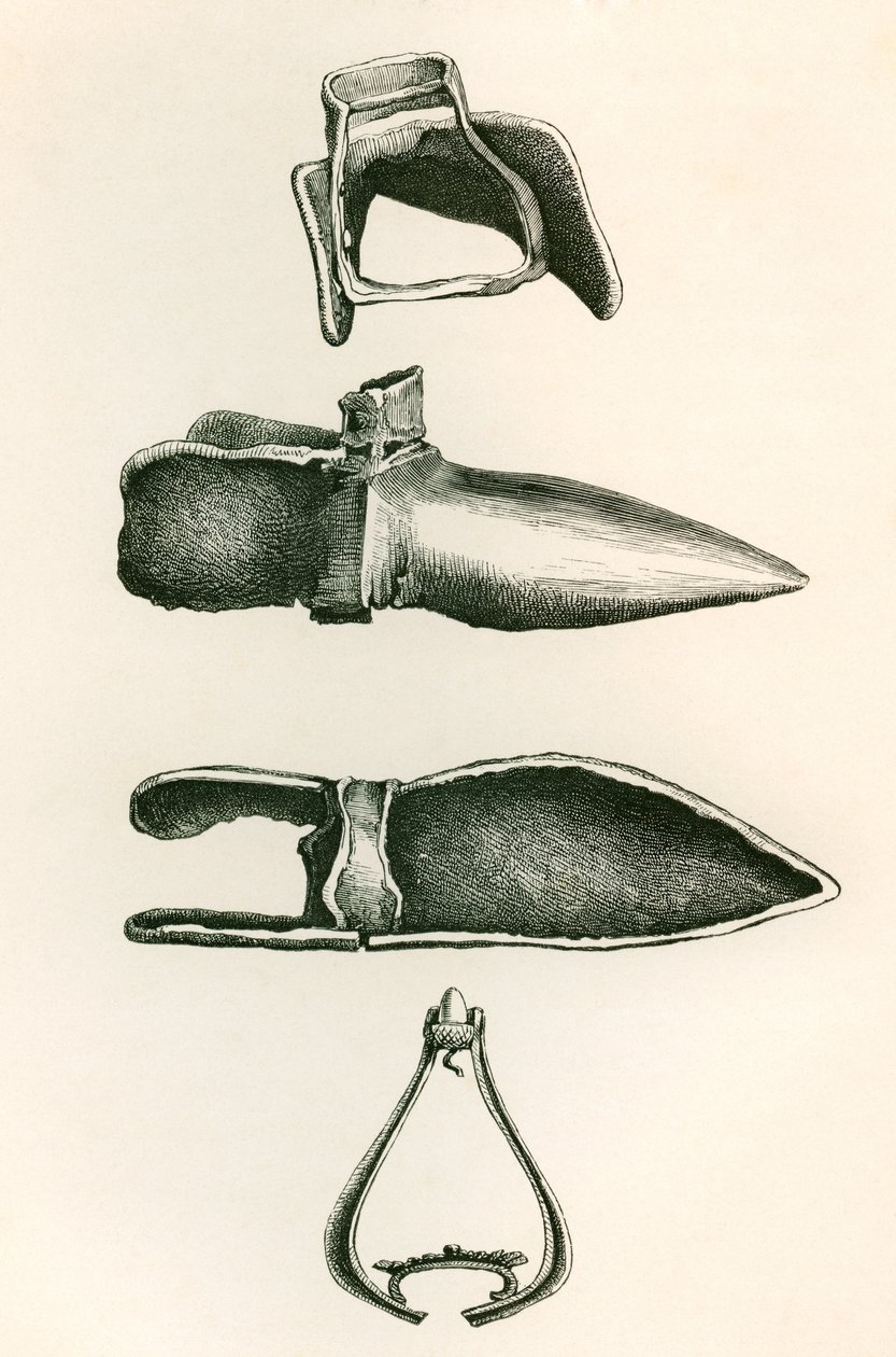 Stirrups and Sollerets, fra The British Army: Its Origins, Progress and Equipment, utgitt 1868. av English School