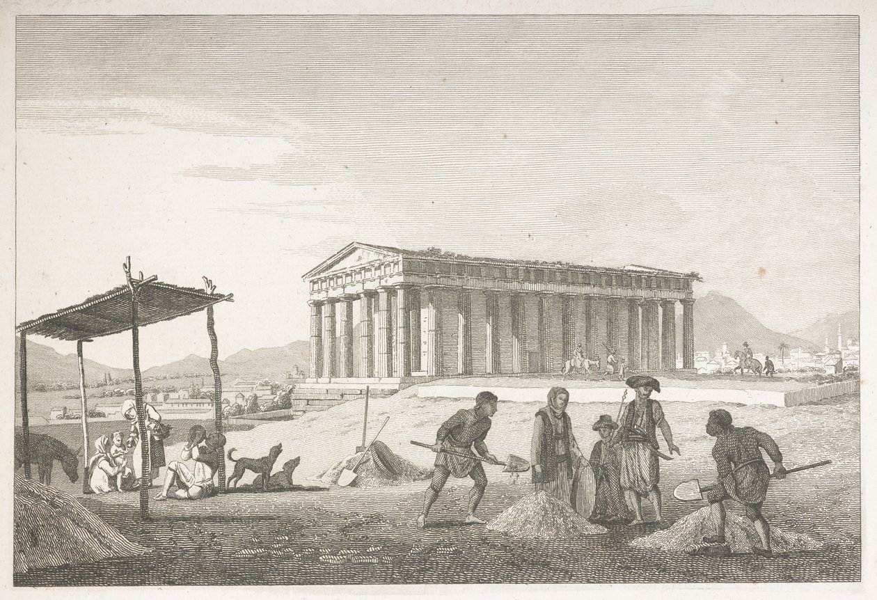 Hefaistos tempel i Akropolis i Athen, fra 
