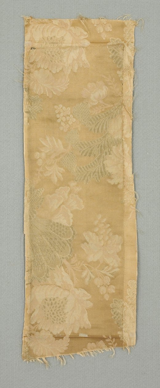 Tekstilfragment, tidlig 1800-tall av English School