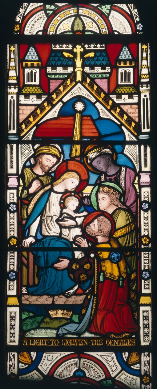 The Adoration of the Magi, engelsk, 1800-tallet av English School