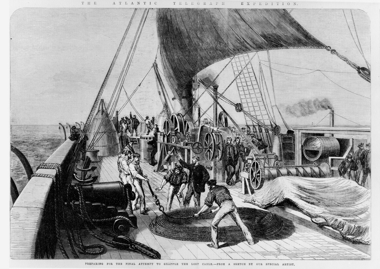 The Atlantic Telegraph Expedition, the Final Attempt to grapple the Lost Cable av English School