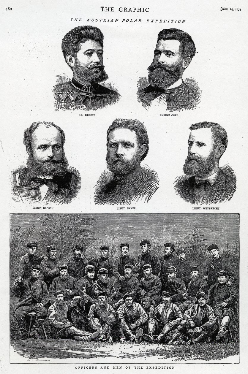 Den østerrikske polarekspedisjonen, publisert i The Graphic, 14. november 1874 av English School
